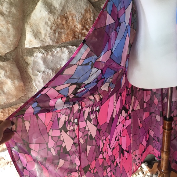5⭐️Fave!! Purple Abstract Kimono Duster - Picture 5 of 8